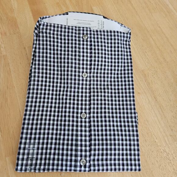 Van Heusen Non-Iron Long Sleeve Button Front Shirt Plaid sz L NIP - Picture 7 of 8